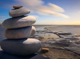 stacked of stones outdoors