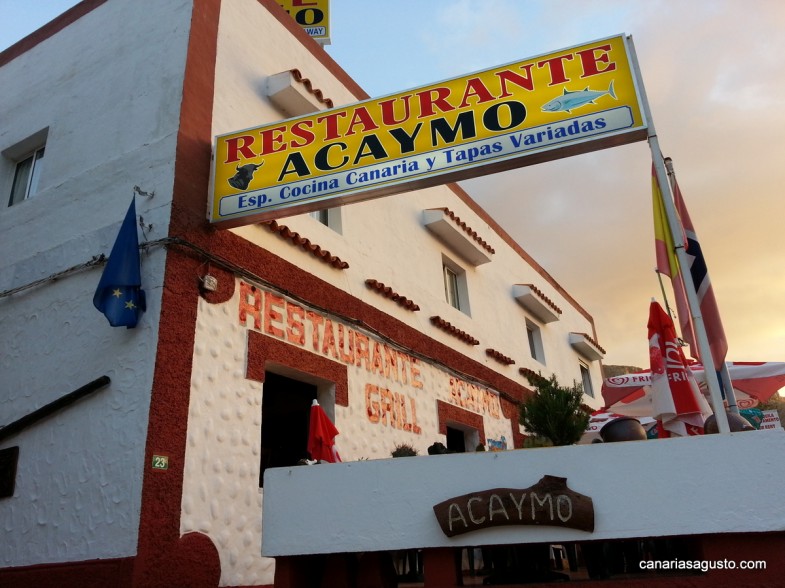 Fachada del Restaurante Acaymo Mogan