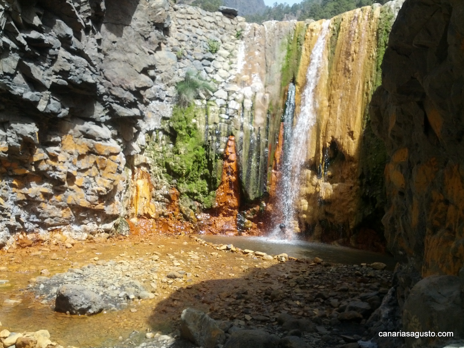 Colorful Waterfall La Palma Canary Islands