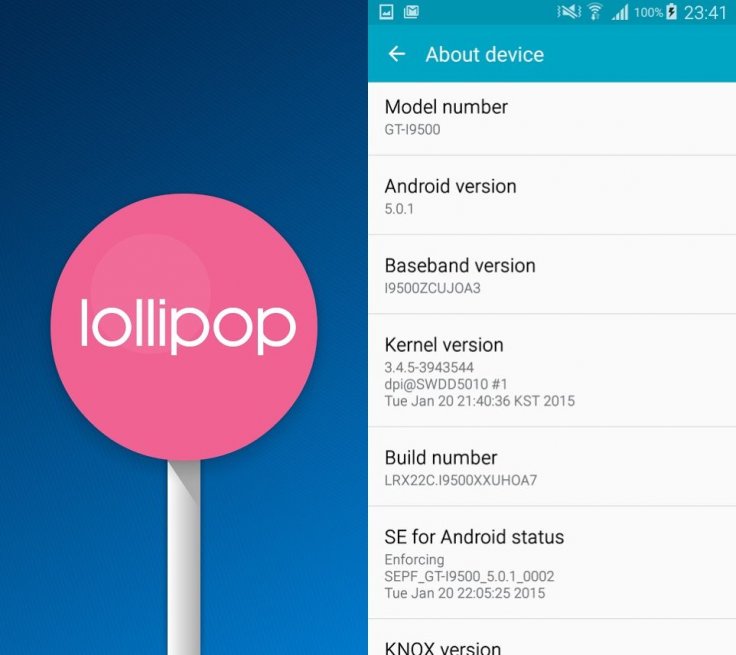 Menu Android Lollipop