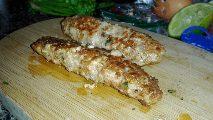 Seekh Kebabs de Pollo Seekh Kebabs de Pollo