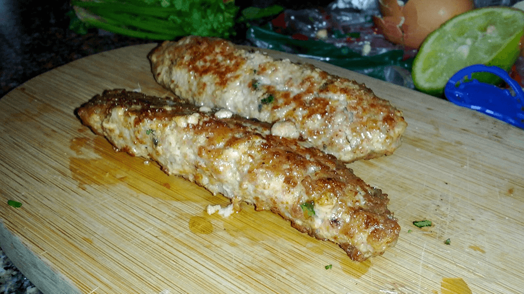 Seekh Kebabs de Pollo