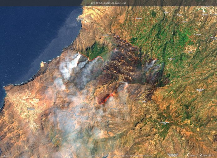 Sentinel-2A-ESA-19AGO-Gran-Canaria-Fuego-3 Sentinel 2A 19 Agosto Incendio Gran Canaria