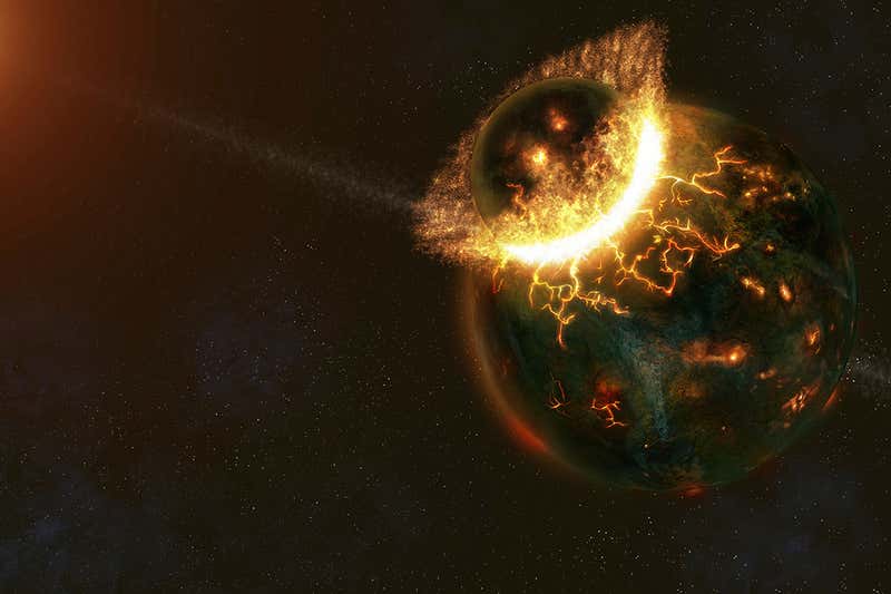 composición de la Luna impacto tierra