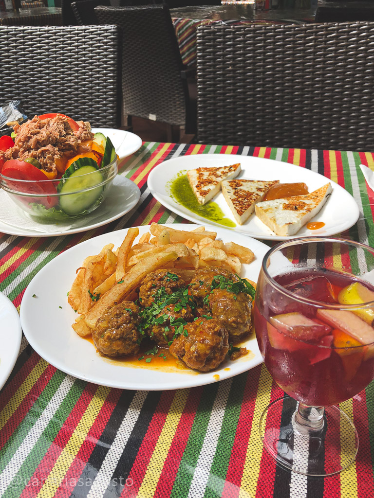 albondigas caseras canarias en el restaurante el cordero